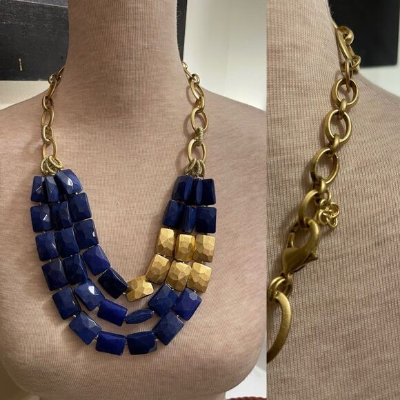 Stella and Dot Bahari Necklace Blue - Picture 2 of 2